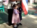 Neo raising flag at school 23-11-09
