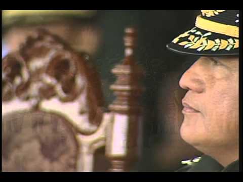 Aquino at the Philippine Army change of command, January 22, 2013