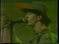 recorded live for abc tv australia show blah, blah, blah hosted by andrew denton 1988.
todd williams (stan stockton - vocals and cow bell) from the group kindly sent me the following information with regards to this clip....quote:
the song is called whispering wind... we did another that night called northern territory. the year was 1988 i think bicentennial dreaming.
the girls were dubbed the flienetts and were mates of our manager from the sydney dance company... i think one was called narelle...

the other guys in the group:

captain coop (michael wyatt)
clem combine (stuey kellaway)
dirk cattlegrid (my brother cal)
dan haybale (andy belletty)
and me stan stockton (todd williams)

we did record a single (whispering wind/bushshop store) and a never released ep (the bones of contention), then split pretty much when yy were kicking into gear (too poor, met nice girl)...
it was a fun night followed by a gig on the north shore.
had some wild self-promoted gigs in a warehouse in george street that will forever be territory territory!
end quote.
also thanks to stan and dirk`s sister for commenting on the song name.
