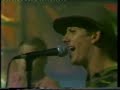 recorded live for abc tv australia show blah, blah, blah hosted by andrew denton 1988.
todd williams (stan stockton - vocals and cow bell) from the group kindly sent me the following information with regards to this clip....quote:
the song is called whispering wind... we did another that night called northern territory. the year was 1988 i think bicentennial dreaming.
the girls were dubbed the flienetts and were mates of our manager from the sydney dance company... i think one was called narelle...

the other guys in the group:

captain coop (michael wyatt)
clem combine (stuey kellaway)
dirk cattlegrid (my brother cal)
dan haybale (andy belletty)
and me stan stockton (todd williams)

we did record a single (whispering wind/bushshop store) and a never released ep (the bones of contention), then split pretty much when yy were kicking into gear (too poor, met nice girl)...
it was a fun night followed by a gig on the north shore.
had some wild self-promoted gigs in a warehouse in george street that will forever be territory territory!
end quote.
also thanks to stan and dirk`s sister for commenting on the song name.
