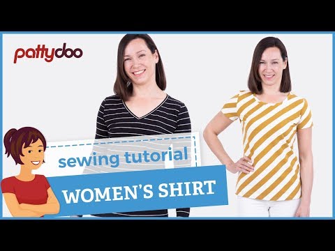 how to make a men's t-shirt fit a woman