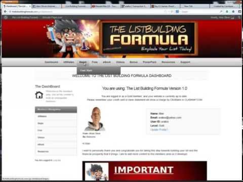 The List Building Formula Review Video