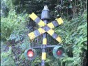 踏切風景－三岐鉄道「ゴング式警報機」山城駅付近踏切２００８年８月１０日撮影