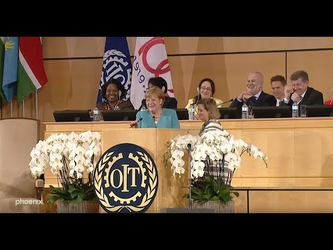 ILO-Jubilum: Rede von Bundeskanzlerin Angela Merke ...