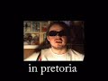 liedjie wat ek geskryf het in 2004. maar so gesit en dink aan hoekom ons die laaste paar jaar so hard kuier in pretoria, hatfield, en ook die res van die land. ek dink ons voel iets waarvoor ons so hard gewerk het word van ons af weg gevat.