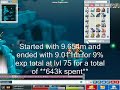 10% in 16mins at lvl 75 via meso explosion