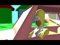 This is a (badly done) Homer Simpson 3D animation I did when I was a kid.