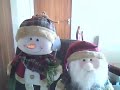 Christmas dance - santa and snowman Christmas dance - santa and snowman