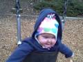 Sarah on the swings Sarah on the swings