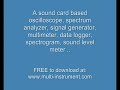 Real time audio spectrum analyzer demo by Multi-Instrument