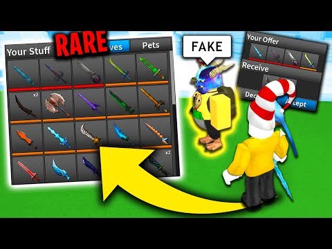 I Gave This Roblox Hater My Entire Assassin Inventory Funny