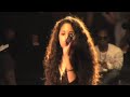 Jasmine V. singing for  Christian Audiger Fashion Show