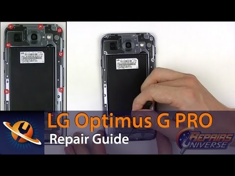 how to repair lg optimus g pro screen