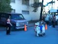 Max rides RoboDog at Black Rock Roller Disco Max rides RoboDog at Black Rock Roller Disco