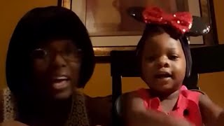 Abehegail having fun learning her ABCs