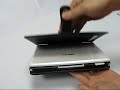 PDair Leather Case for Asus Eee PC 900 - Book Type (Black)
