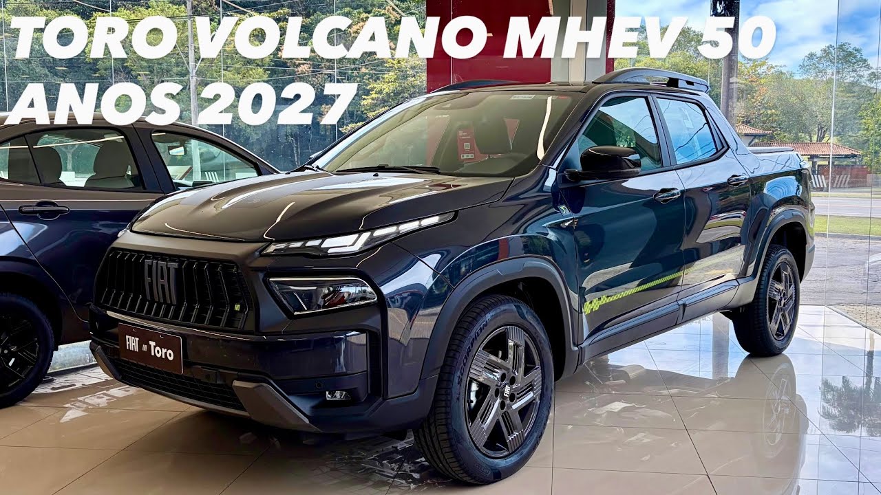 AVALIAÇÃO FIAT TORO VOLCANO 50 ANOS 2027 - EDIÇÃO ESPECIAL DA TORO HÍBRIDA EM DETALHES!!