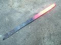 the process of the forging and crafting of vinwid, tri layer blade by david delagardelle of the mad dwarf workshop.

the awesome bladesmith/blacksmith ric furrer showed us how to correctly weld the billet together which was used for the blade.

check out ric's site at:
http://doorcountyforgeworks.com/

the blade consists of a tool steel cutting edge core and a wrought iron backing spine which gives the blade its pattern.

a few steps that were made are missing in the shown process, such as:
- tempering the blade
- burning the tang into the handle
- and edge sharpening

but we hope you enjoy this look into the crafting of this blade!

david delagardelle

the mad dwarf workshop