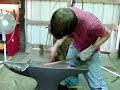 the process of the forging and crafting of vinwid, tri layer blade by david delagardelle of the mad dwarf workshop.

the awesome bladesmith/blacksmith ric furrer showed us how to correctly weld the billet together which was used for the blade.

check out ric's site at:
http://doorcountyforgeworks.com/

the blade consists of a tool steel cutting edge core and a wrought iron backing spine which gives the blade its pattern.

a few steps that were made are missing in the shown process, such as:
- tempering the blade
- burning the tang into the handle
- and edge sharpening

but we hope you enjoy this look into the crafting of this blade!

david delagardelle

the mad dwarf workshop