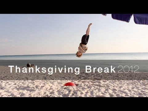 Thanksgiving Break 2012 (Exercise Ball At The Beach)