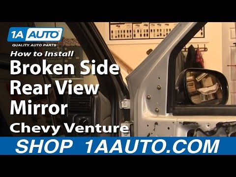 How To Install Replace Broken Side Rear View Mirror Chevy Venture Pontiac Montana 97-08 1AAuto.com