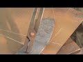 Forging a cone from flat bar-stock for use as a mandrel