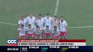 EL SANTO JUEGA MAÑANA ANTE ALMAGRO EN BUENOS AIRES