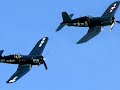 Formation Two F4U4 Corsairs, Duxford 2007