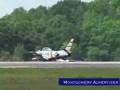 f-86 sabre airshow emergency landing