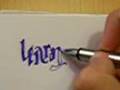 Drawing an Ambigram