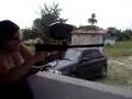 Flavia no Paintball, manda fogo na 98 pro com egrip