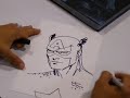 Getting a Captain America sketch from Jim Lee