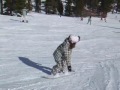 Fiona, 6.5 years old, at ski and snowboard