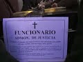 huelga de justicia en albacete  entierro
