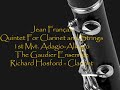 Jean Fran�aix - Quintet For Clarinet and Strings - 1st Mvt