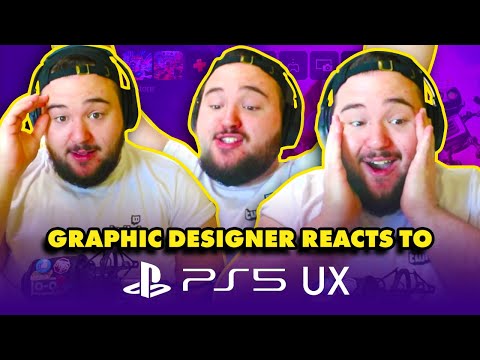 GRAPHIC DESIGNER REACTS TO PS5 UX - First Look at the PlayStation 5 User Experience Reactions!