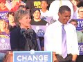 Hillary Clinton talks about voting early  in Orlando, Florida.
