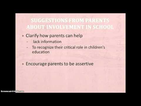 how to involve parents