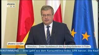 27.03.2012 - Joachim Gauck podczas wizyty w Polsce