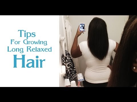 how to grow relaxed hair
