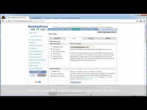 how to perform mx lookup