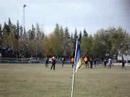 entrada del equipo de primera divisi�n vs. futbol club de tres algarrobos 
huracan 1  vs.  futbol c. 0