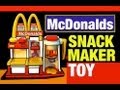 McDonalds Toys Hamburger Maker Playset Vintage McDonald's Snack Food Maker Toy Review by Mike Mozart