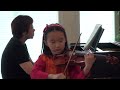 Mercedes Cheung 7 Years Old Paganini 24 Caprices No 13 Devil's Laugh Violin Solo with Piano Accomp