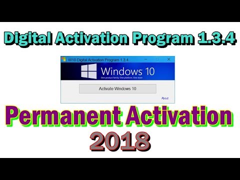 How to Activate Windows 10 Permanent | W10 Digital Activation Program 1.3.5