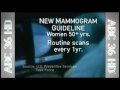 New Mammogram Guidelines