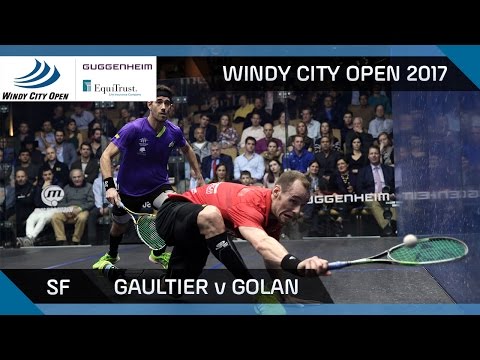 Squash: Gaultier v Golan - Windy City Open 2017 SF Highlights
