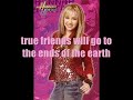 Hannah Montana - True Friend [With Lyrics]