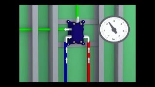 FirUnico® - Trockenbau-Installation für Montage nach hinten (Duschbereich mit 2-3-4 Ausgängen)