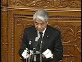 2007年12月22日に亡くなられた民主党の故山本孝史参議院議員に送られた追悼演説です。 発言者は自民党参議院議員会長の尾辻秀久（元厚生労働大臣）議員。 尾辻氏は「最も手ごわい政策論争の相手だった」と述べ、また党派の垣根を超え、がん対策や自殺対策に奔走したことを偲んだ。 通常国会議員逝去の場合、属する院において失礼ながら事務的に追悼演説が行われるが、これほどまでに気持のこもった演説は過去に例がありません。